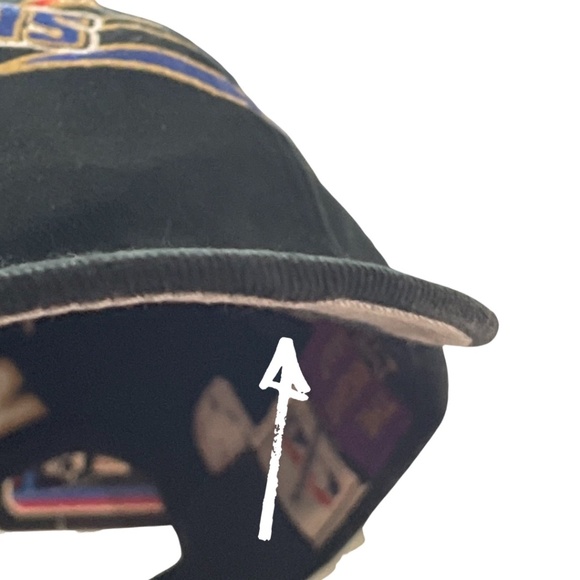 1998 NBA Champions Chicago Bulls Original Starter Snapback Hat in Black - Picture 8 of 9